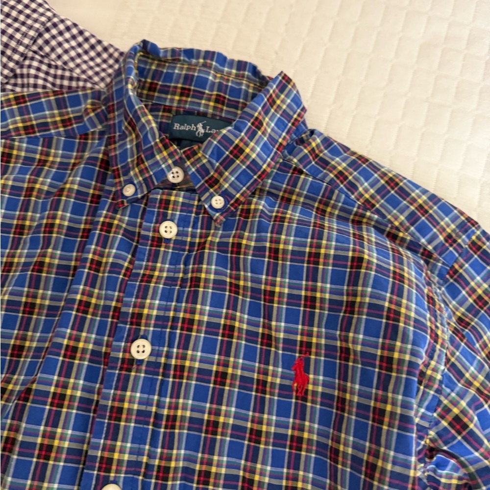 Ralph Lauren Plaid Button-Down Shirts TWO PACK